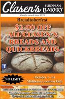 CLASENS BAKERY - Ad from 2025-10-01