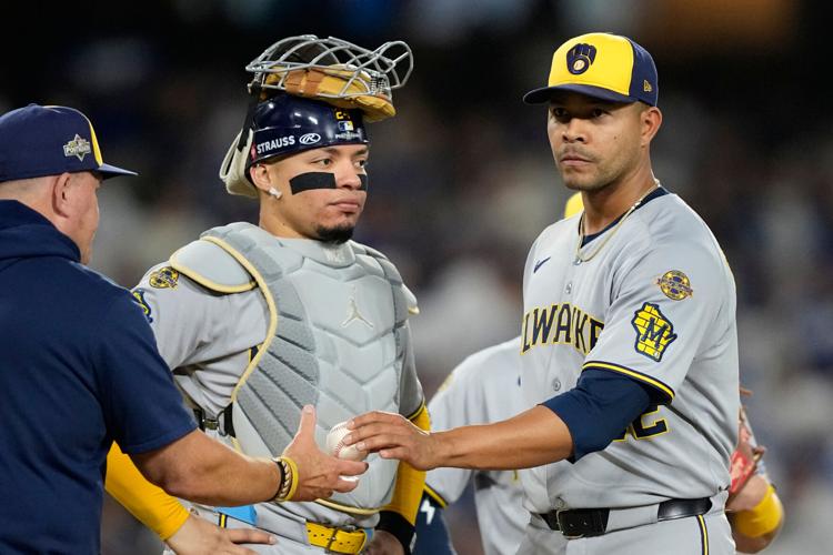 NLCS Brewers Dodgers Baseball