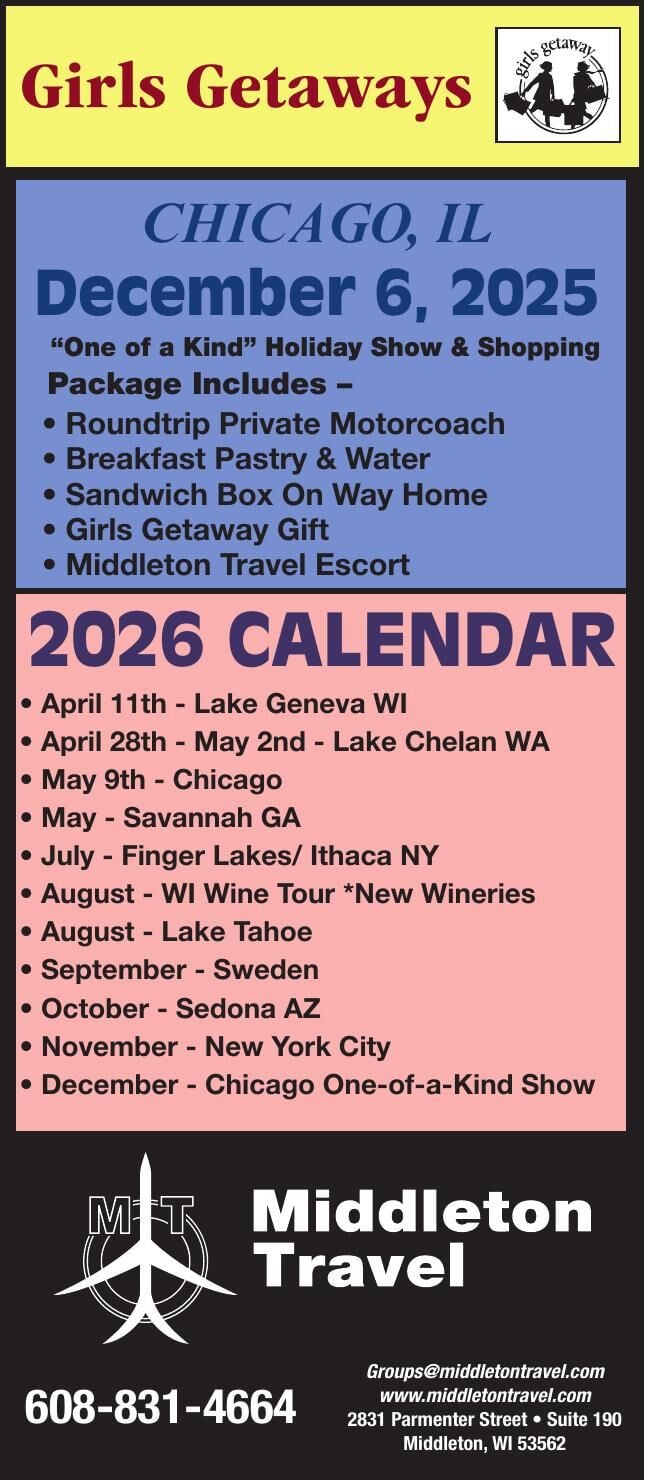 MIDDLETON TRAVEL - Ad from 2025-10-26